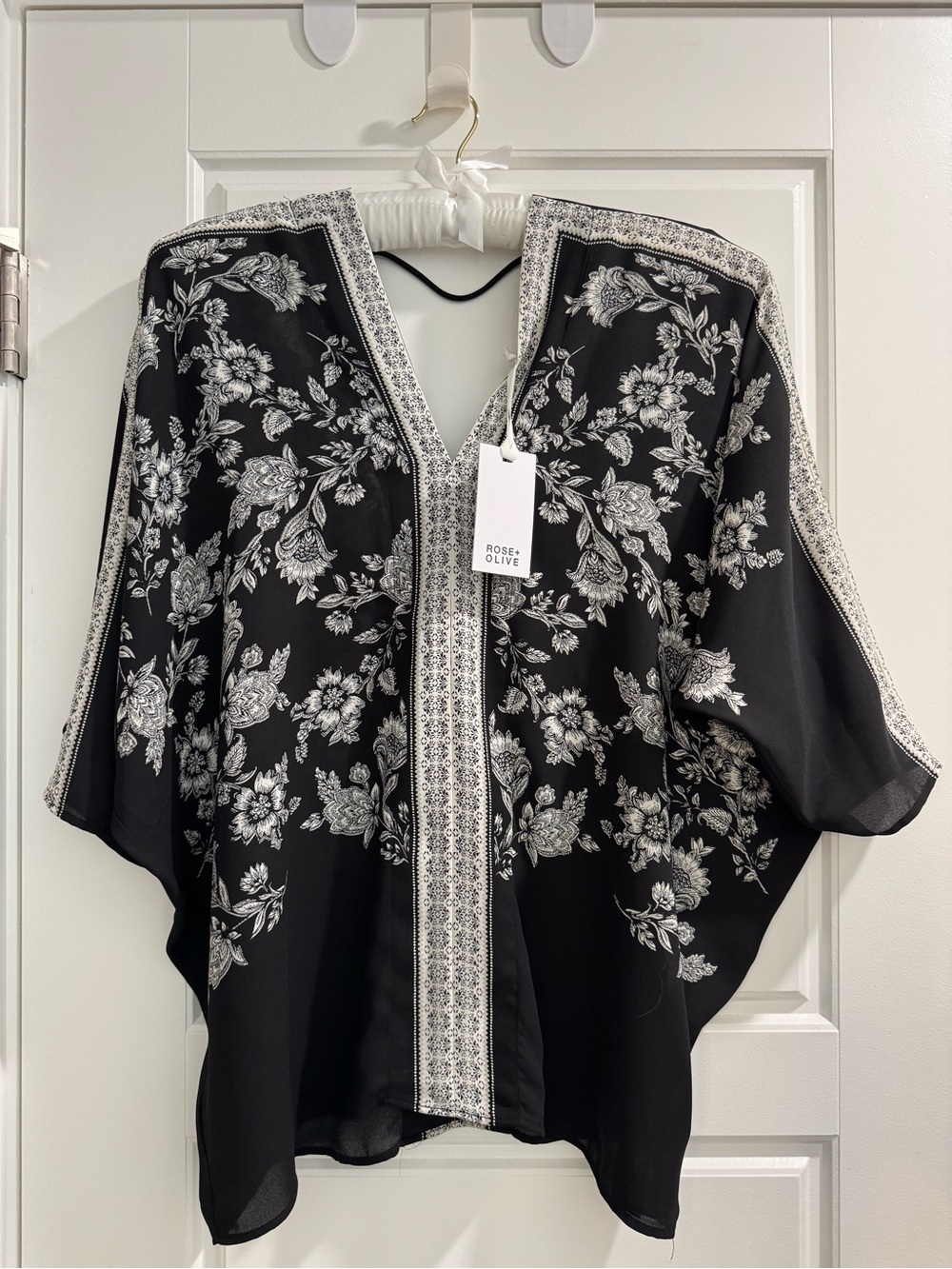 NWT Black and white top by ROSE and OLIVE